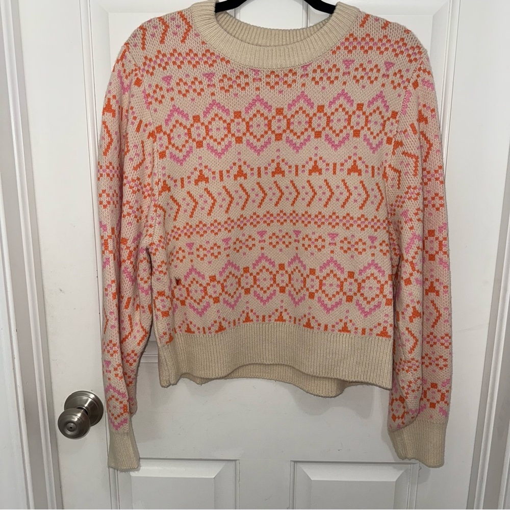 H&M Divided Jacquard Knit Sweater | Size M
